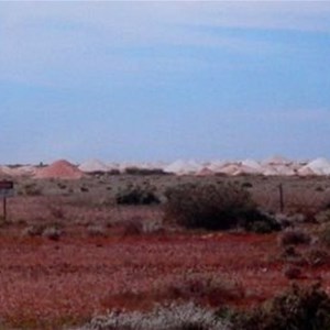 mullock hills at Coober pedy