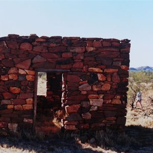 remains of old stone hut at Mt Doreen