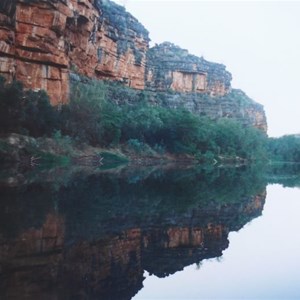 early morning reflections, Windjana Gorge