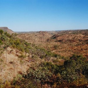 rugged country east of the Napier Range