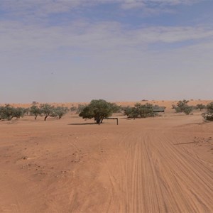 Entering the NP at a bend in the track