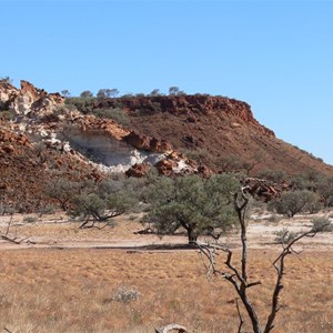 White ochre near Mt Tietkins