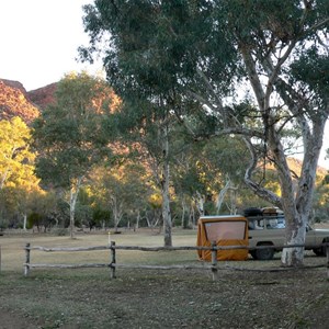 Ross River Campground, plenty of space