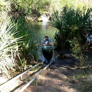 John arriving at the portage