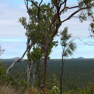 View from the crater rim.