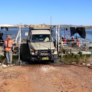 Ferry across Cooper Creek