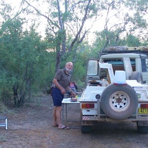 Shady camp at Gum Tree Waterhole