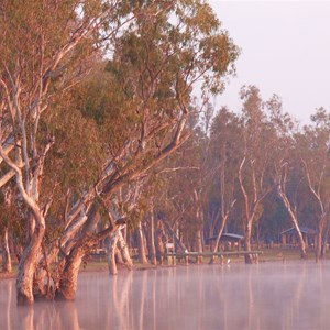 Morning light on the Broadwater Lagoon