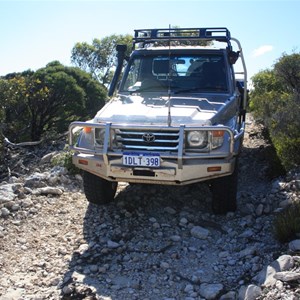 Down the escarpment near Twilight Cove