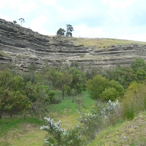 Driving into the Crater at Tower Hill