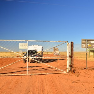 At Warri Gate on our way into Queensland