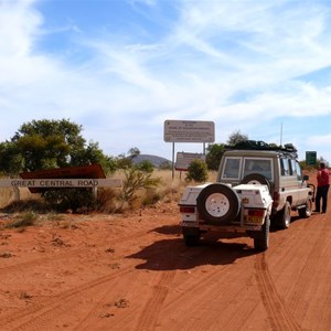 A forest of signs at the WA Border