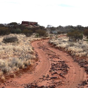 Looking back along the track into Hanns TT Hill.