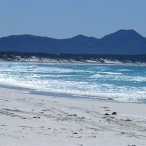 The beautiful beach at Pt. Ann