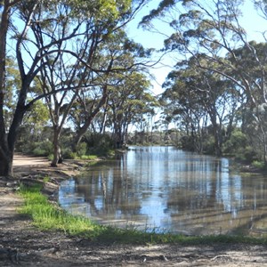Bromus Dam - overflow pond