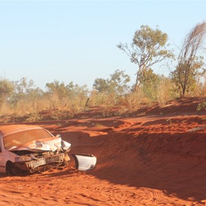 abandoned car