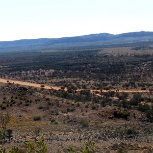 The Outback Way from above