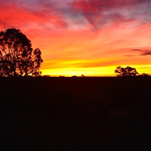 Sunset on the Great Central Road