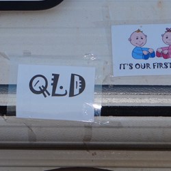 Not only did we get state tags, but all the first time musterers were noted as well.