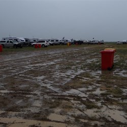 How quickly it changes from dust to mud.