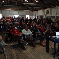 Full house for the talk from the police & the paramedics.