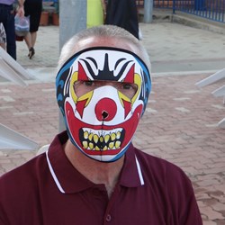 This is also a bit scary.  No idea who is under there.