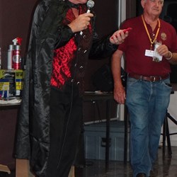 Noel in full swing at the auction.