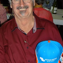 Butch got into the swing of the auction purchasing a Victron cap.