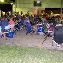 Spit Roast Dinner.  What a beautiful evening.