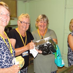 Helpers at spit roast dinner.  Many thanks.