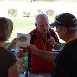 Keith & Sue Batson accepting their Life Membership Award.
