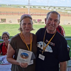 Keith & Sue with their well earned & deserved Life Membership plaque.