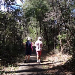 Some others walked to & from town for morning tea enjoying the beautiful scenery.