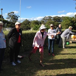 Bocce & disc throwing.  Its all happening!!!!