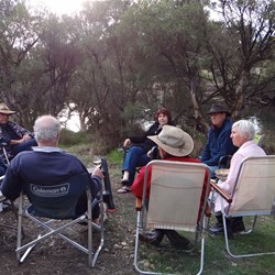 Another mini mini muster on the way home.  Sitting by the Blackwood river in the evening sun.