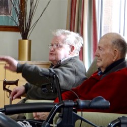 Ernie who is amazing at 102 reciting a bush poem on the mice plague.  He was absolutely brilliant and didn't miss a beat.