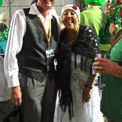 Jack & Stella all dressed up & looking terrific, but not too much green!!!