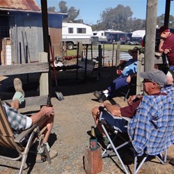 While everything else is going on the meat is being watched & slowly cooking .
