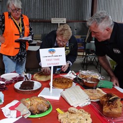 Judging the Cook off.