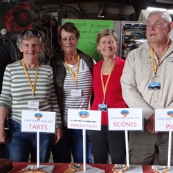 Some of the winners of the Camp oven cook off.