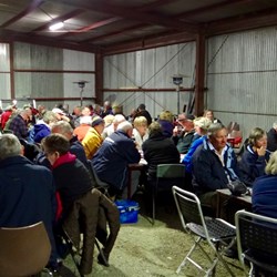 Quiz night.  Everyone concentrating.