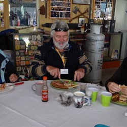 Breakfast at the Great Aussie Beer Shed.