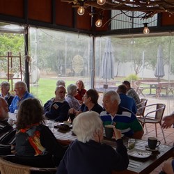 Quite a few takers for morning tea.