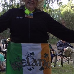 Maree sporting a lovely apron.