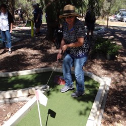 Marg showing her style.