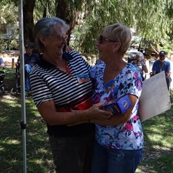 Margaret M. getting her prize for highest no of puts.