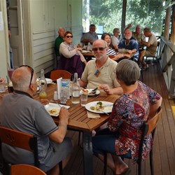 After the mini Golf,  Lunch at the Berry farm.
