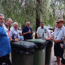 Well I suppose the bins are a good height for resting a beer on !!!
