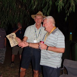 Trevor's been stretching his story again, so he receives another BS bag.