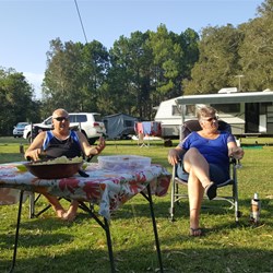 Martin and Donna settling in